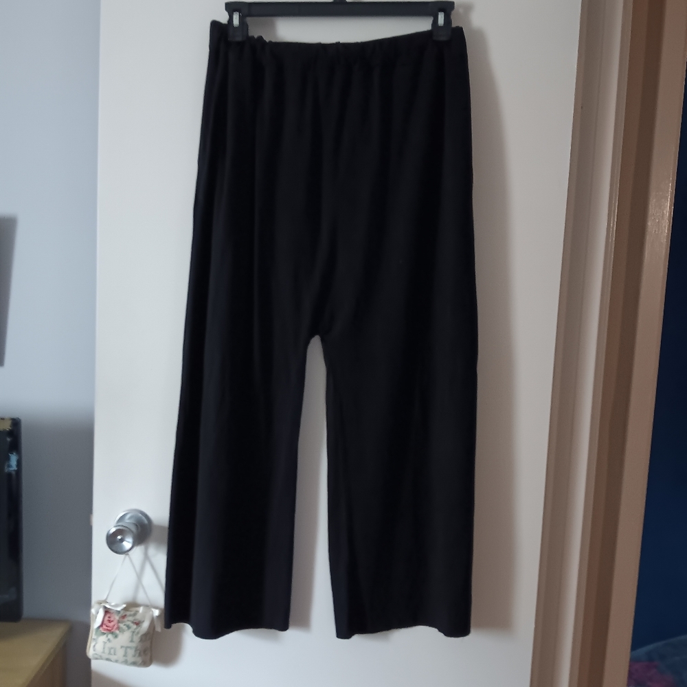 ROUCHA Black Drop Crotch Pull On Jersey PETTS Pants C